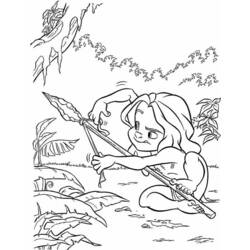 Dessin à colorier: Tarzan (Films d'animation) #131194 - Coloriages à Imprimer Gratuits