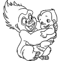 Coloriage Tarzan (Films d'Animation) #198741 à imprimer et colorier