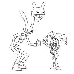 Dessin à colorier: The Amazing Digital Circus (Films d'Animation) #213707 - Coloriages à Imprimer Gratuits