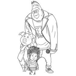 Dessin à colorier: Tous en Scène (Films d'Animation) #186061 - Coloriages à Imprimer Gratuits