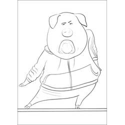 Dessin à colorier: Tous en Scène (Films d'Animation) #186065 - Coloriages à Imprimer Gratuits