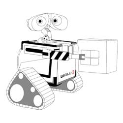 Dessin à colorier: Wall-E (Films d'animation) #132023 - Coloriages à imprimer