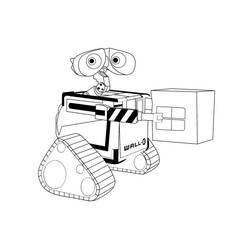 Dessin à colorier: Wall-E (Films d'animation) #132056 - Coloriages à imprimer