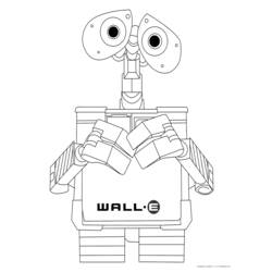 Dessin à colorier: Wall-E (Films d'animation) #132119 - Coloriages à imprimer