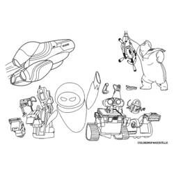 Dessin à colorier: Wall-E (Films d'animation) #132126 - Coloriages à imprimer