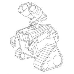 Coloriage Wall-E (Films d'Animation) #206011 à imprimer et colorier