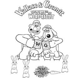 Dessin à colorier: Wallace et Gromit (Films d'animation) #133460 - Coloriages à imprimer