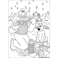 Dessin à colorier: Wallace et Gromit (Films d'animation) #133483 - Coloriages à imprimer