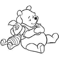 Dessin à colorier: Winnie l'Ourson (Films d'animation) #28607 - Coloriages à imprimer