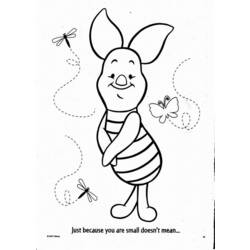 Dessin à colorier: Winnie l'Ourson (Films d'animation) #28621 - Coloriages à imprimer