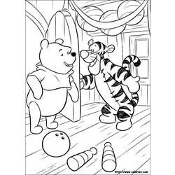 Dessin à colorier: Winnie l'Ourson (Films d'animation) #28641 - Coloriages à Imprimer Gratuits