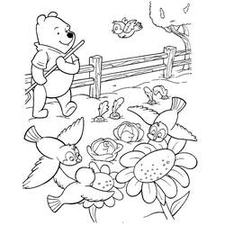 Dessin à colorier: Winnie l'Ourson (Films d'animation) #28643 - Coloriages à imprimer