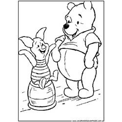 Dessin à colorier: Winnie l'Ourson (Films d'animation) #28645 - Coloriages à Imprimer Gratuits