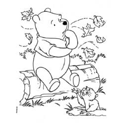Dessin à colorier: Winnie l'Ourson (Films d'animation) #28651 - Coloriages à imprimer