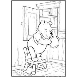 Dessin à colorier: Winnie l'Ourson (Films d'animation) #28661 - Coloriages à Imprimer Gratuits