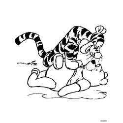 Dessin à colorier: Winnie l'Ourson (Films d'animation) #28670 - Coloriages à Imprimer Gratuits
