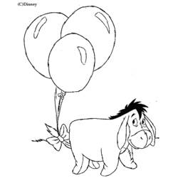 Dessin à colorier: Winnie l'Ourson (Films d'animation) #28674 - Coloriages à Imprimer Gratuits