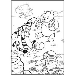 Dessin à colorier: Winnie l'Ourson (Films d'animation) #28675 - Coloriages à Imprimer Gratuits