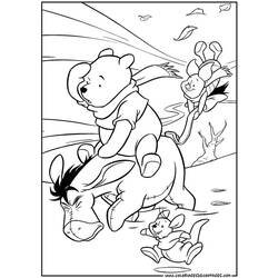 Dessin à colorier: Winnie l'Ourson (Films d'animation) #28680 - Coloriages à Imprimer Gratuits