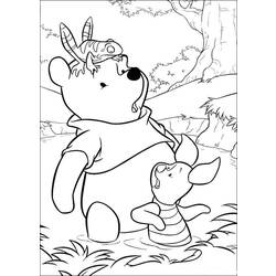 Dessin à colorier: Winnie l'Ourson (Films d'animation) #28689 - Coloriages à Imprimer Gratuits