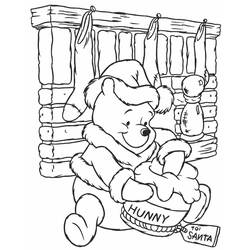 Dessin à colorier: Winnie l'Ourson (Films d'animation) #28706 - Coloriages à Imprimer Gratuits