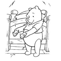 Dessin à colorier: Winnie l'Ourson (Films d'animation) #28738 - Coloriages à Imprimer Gratuits