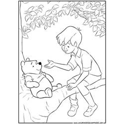 Dessin à colorier: Winnie l'Ourson (Films d'animation) #28762 - Coloriages à Imprimer Gratuits