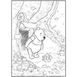 Dessin à colorier: Winnie l'Ourson (Films d'animation) #28771 - Coloriages à Imprimer Gratuits