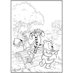 Dessin à colorier: Winnie l'Ourson (Films d'animation) #28793 - Coloriages à Imprimer Gratuits