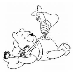 Dessin à colorier: Winnie l'Ourson (Films d'animation) #28836 - Coloriages à Imprimer Gratuits