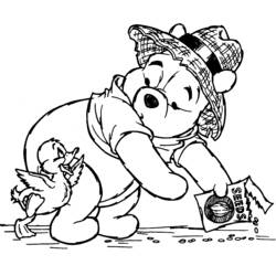 Dessin à colorier: Winnie l'Ourson (Films d'animation) #28842 - Coloriages à Imprimer Gratuits