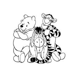 Dessin à colorier: Winnie l'Ourson (Films d'animation) #28900 - Coloriages à imprimer