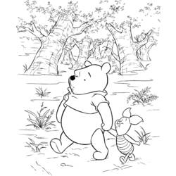 Dessin à colorier: Winnie l'Ourson (Films d'animation) #28910 - Coloriages à Imprimer Gratuits