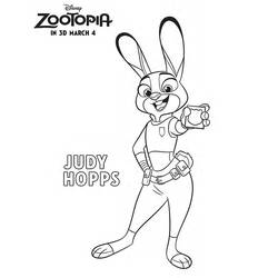Coloriage Zootopie (Films d'Animation) #221704 à imprimer et colorier