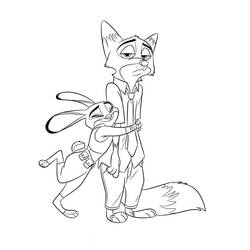 Coloriage Zootopie (Films d'Animation) #221707 à imprimer et colorier