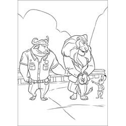 Coloriage Zootopie (Films d'Animation) #221716 à imprimer et colorier