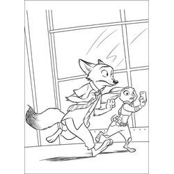 Coloriage Zootopie (Films d'Animation) #221722 à imprimer et colorier