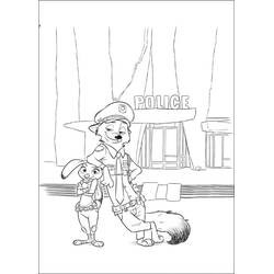 Coloriage Zootopie (Films d'Animation) #221723 à imprimer et colorier