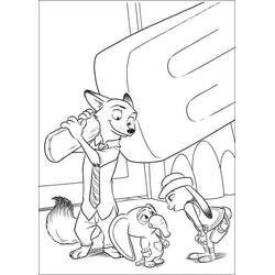 Coloriage Zootopie (Films d'Animation) #221725 à imprimer et colorier