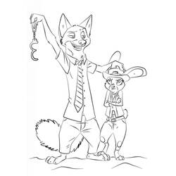 Coloriage Zootopie (Films d'Animation) #221732 à imprimer et colorier