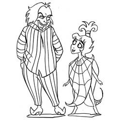 Illustration au trait Beetlejuice (Films et Séries TV) #222019 prête à colorier