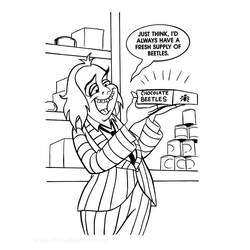 Coloriage imprimable Beetlejuice (Films et Séries TV) #222020 à colorier gratuitement
