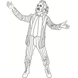 Illustration au trait Beetlejuice (Films et Séries TV) #222032 prête à colorier