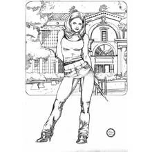 Dessins à colorier: Buffy contre les vampires - Coloriages à Imprimer Gratuits