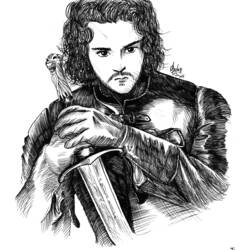 Dessin à colorier: Game of Thrones (Films et Séries TV) #151773 - Coloriages à Imprimer Gratuits