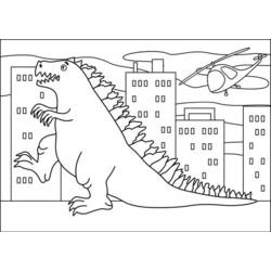 Dessin à colorier: Godzilla (Films et Séries TV) #173101 - Coloriages à Imprimer Gratuits