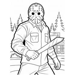 Jason Voorhees - Coloriages gratuits à imprimer