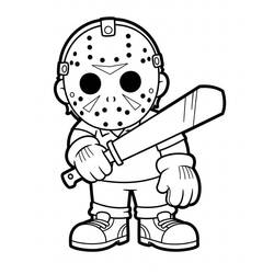 Dessin à colorier Jason Voorhees (Films et Séries TV) #222085, gratuit à imprimer
