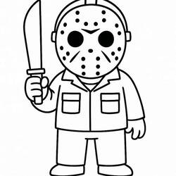 Dessin à colorier Jason Voorhees (Films et Séries TV) #222090, gratuit à imprimer