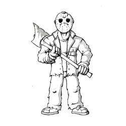 Dessin Jason Voorhees (Films et Séries TV) #222100 à colorier pour petits et grands